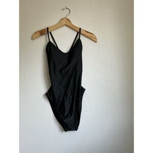 MARINA WEST, WOMEN'S XLARGE‎ BLACK BACKLESS ONE PIECE SWIMSUIT, NEW